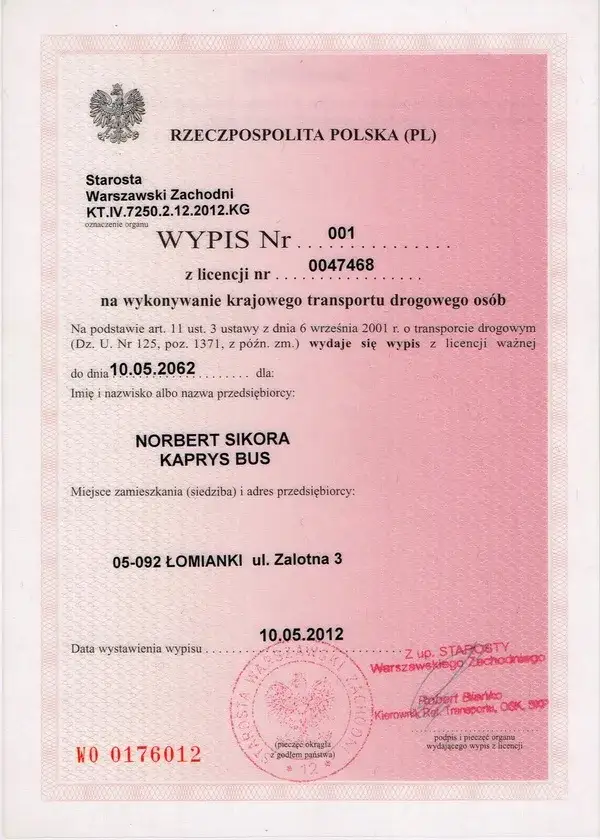 Zdjęcie Wypis z licencji nie jest przypisany do samochodu – co powinieneś wiedzieć?